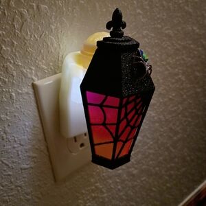 Bath And Body Works Wallflowers Halloween Lantern Spider Web Plug In Night Light